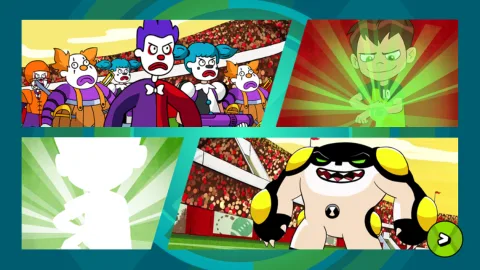 Main title screen displaying the start menu and branding details.
