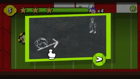 Gameplay action showing Cannonbolt launched into the puzzle arena to smash into obstacles and enemies.